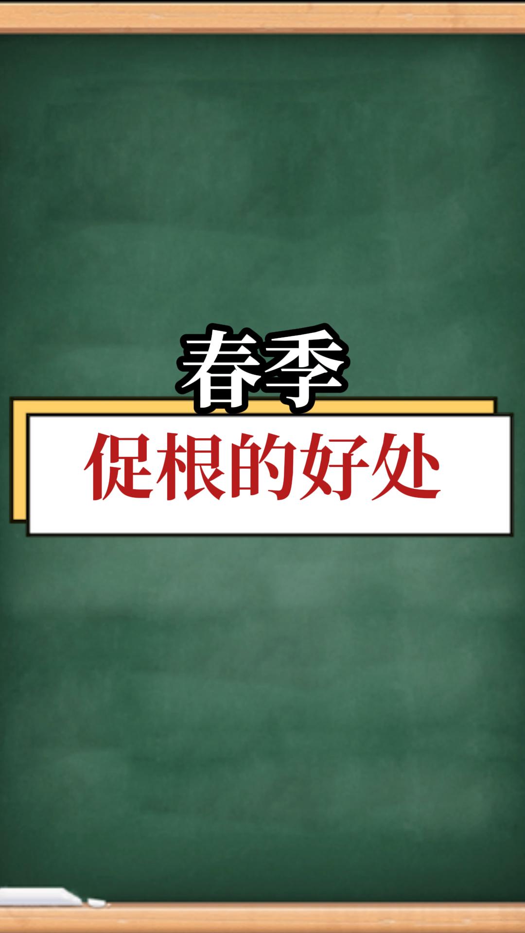 春季促根的好處